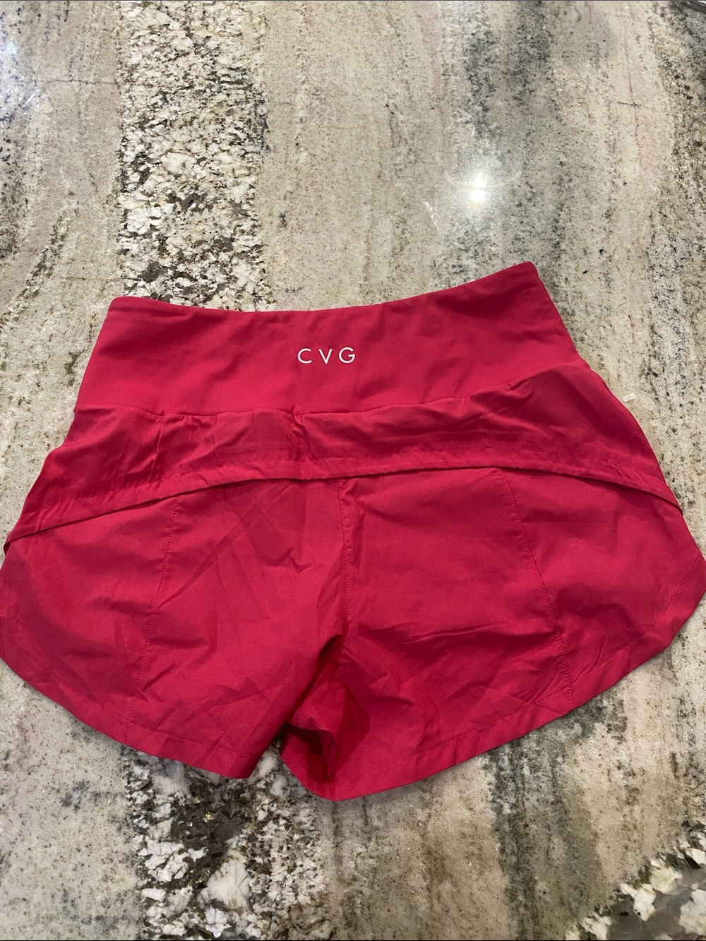 Constantly Varied Gear Red High-Waist Athletic Shorts